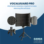 VocalGuard Pro - Suporte de microfone Proteção sonora para gravações nítidas