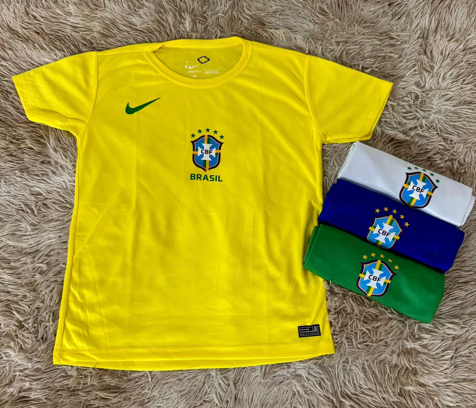 Camiseta De Time Brasil Torcedor Esportiva Dry Fit Cores