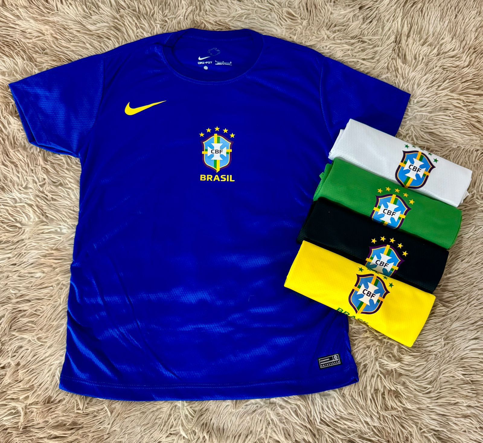 Camiseta De Time Brasil Torcedor Esportiva Dry Fit Cores