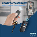 Bastão Selfie Tripé Suporte Duplo Creator Duo 180 para 2 Celulares Bluetooth com Controle Remoto e Bateria Recarregavel